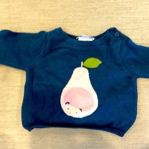 Jacadi sweater with pear motif 6M